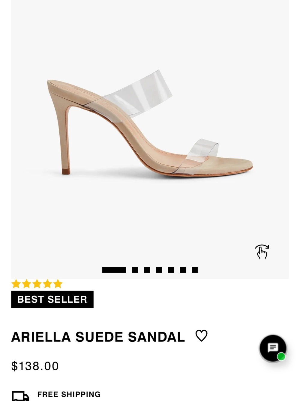 Schutz Ariella Suede Sandal - Nude